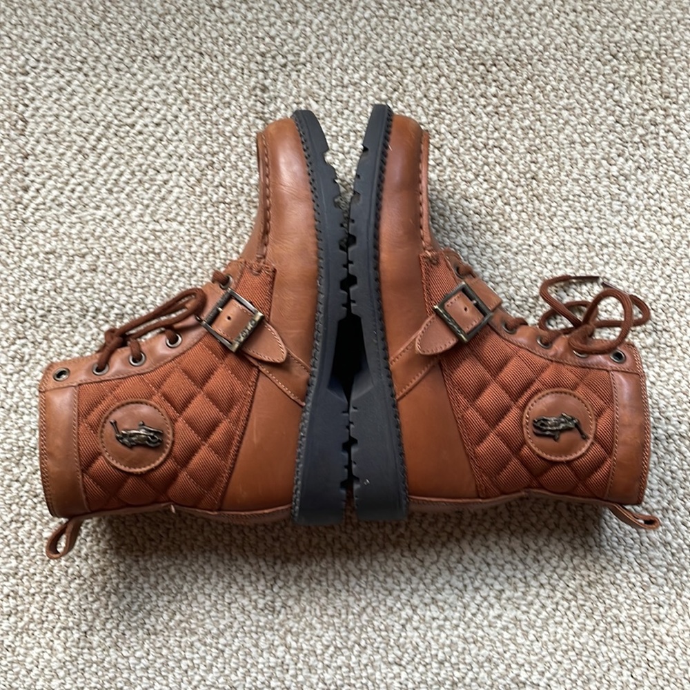 Polo Ralph Lauren Boots Leon Lace Up Buckle Big Boys 4 - Picture 8 of 16